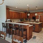 Kitchen wood cabinets without painting update updated remodel light some will looks before delete room built warm partial look refrigerator